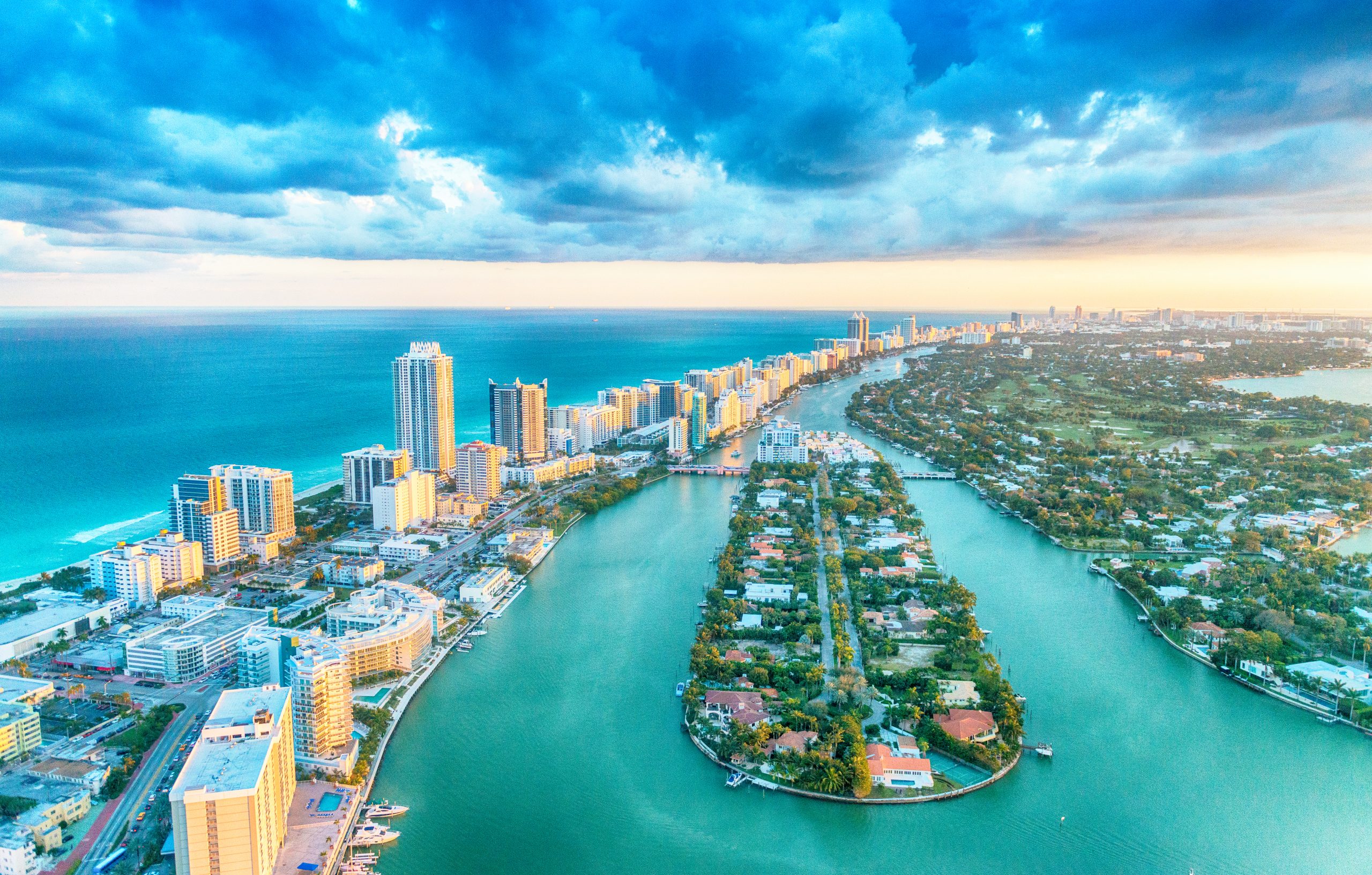 Miami skyline.